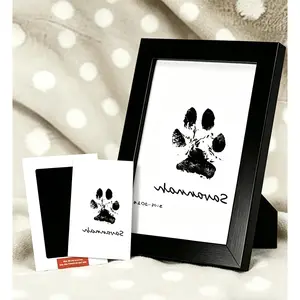 Paw Print Kit for Dogs & Cats Zero Mess Forever Memories Pet-Safe Clean-Touch Ink Pad Wooden Frame Premium Imprint Cards Lab-Certified Non-Toxic Keepsake Bite Resistant Inflatable Balls Set silicone feeder automatic