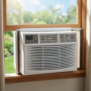 Garvee Window Air Conditioner, 10000 BTU Window AC Unit with WiFi and Remote Control for Rooms up to 450 Sq. Ft., Easy Installation and Queit Operation for Bedroom, Living Room and Office