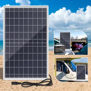 10W Portable Solar Panel Kit with 100A Controller and DC Ports Durable and Efficient Power Solution for Homes, RVs, Camping, Boats, Roofs, and Off-Grid Applications