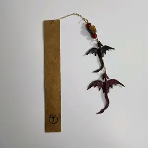 The Lionheart Oath Leather Bookmark with Tigers Eye and Carnelian