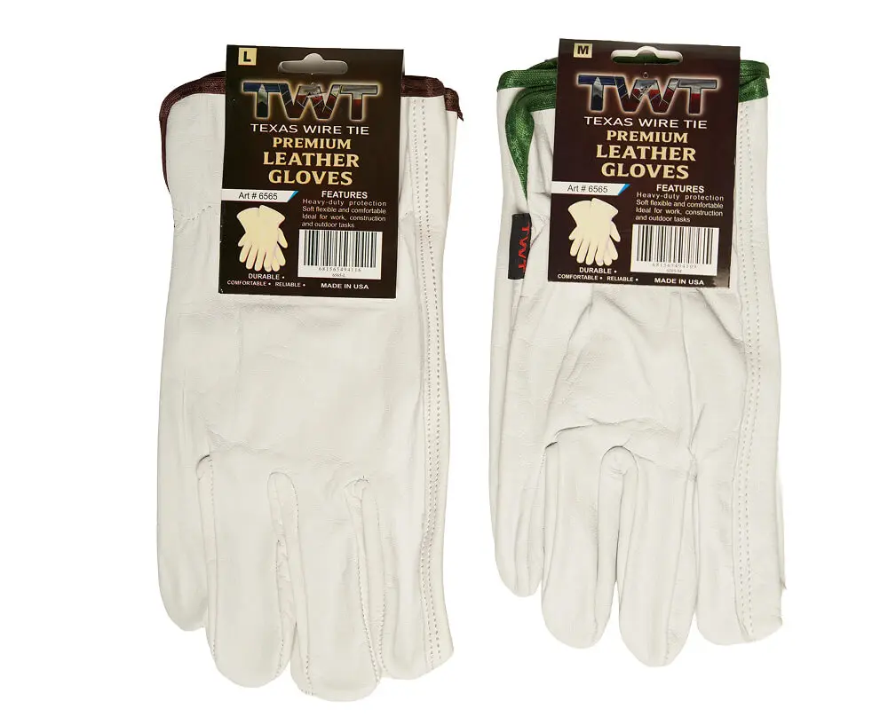 Men's Medium Leather Work Gloves, Fashion Accessories for Industrial, Outdoor Use,Pack of 12