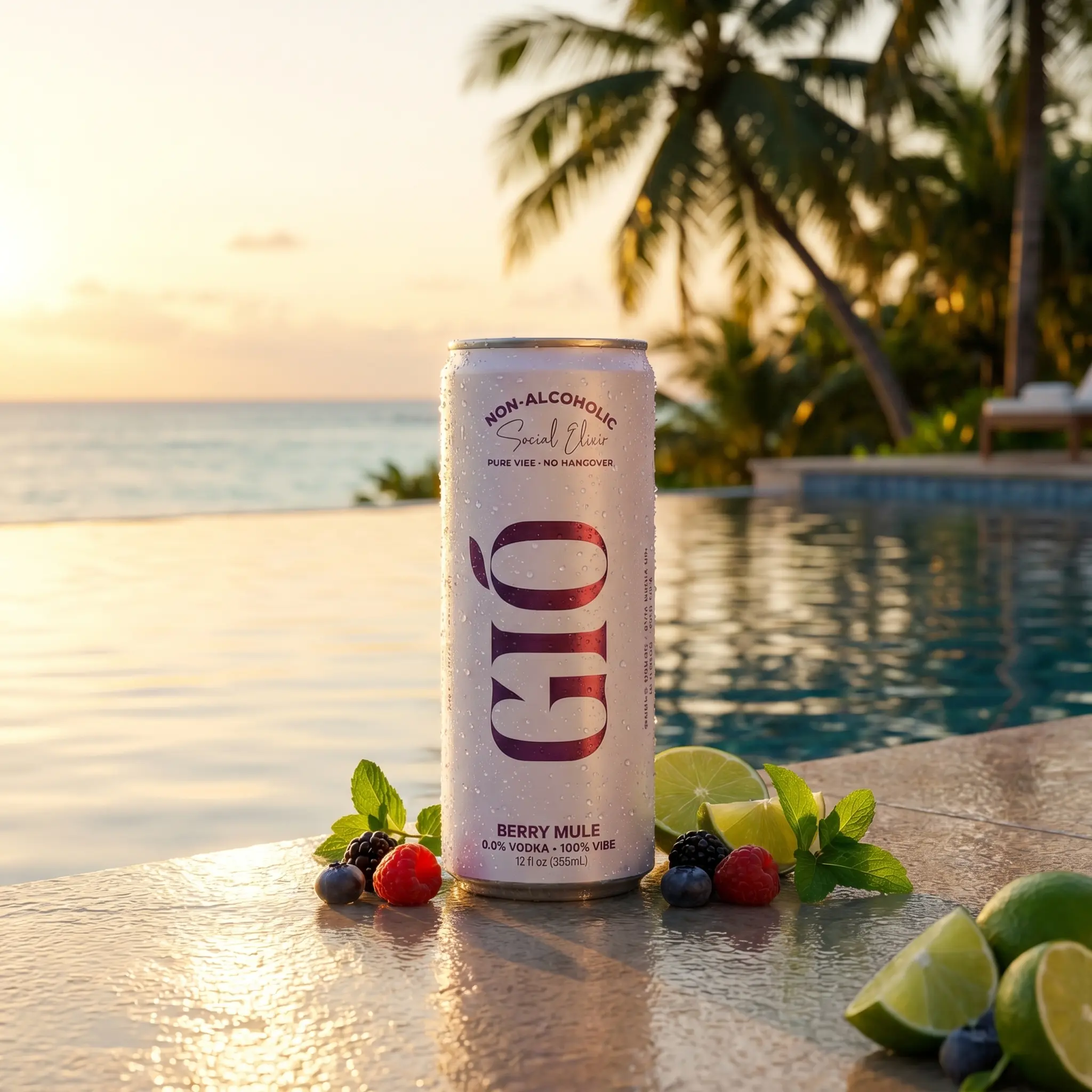 GIÓ Berry Mule 6-Pack | Non-Alcoholic Drink with Kanna Kava & Blue Lotus