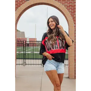 Touch Down Color Block Top