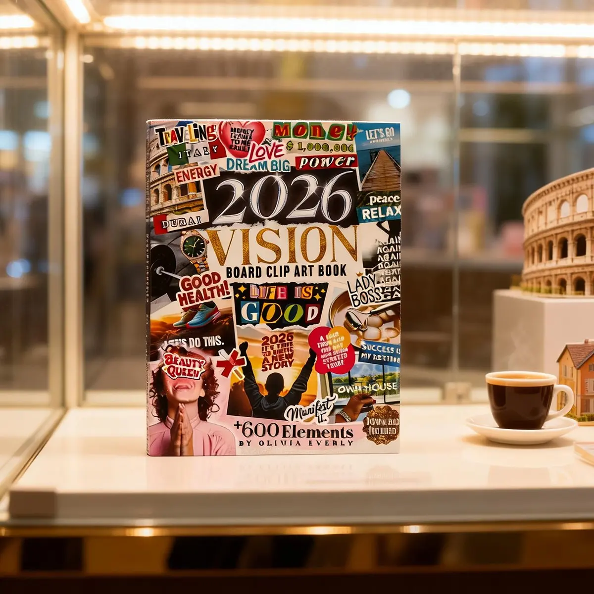 2026 Yearbook with Artistic Inspirational Graffiti Quotes, Print Design, Creative Design Print, Graphic Prints, Perfect Gift for Friends and Family, Ideal for Casual Reading Lovers, Casual Readers