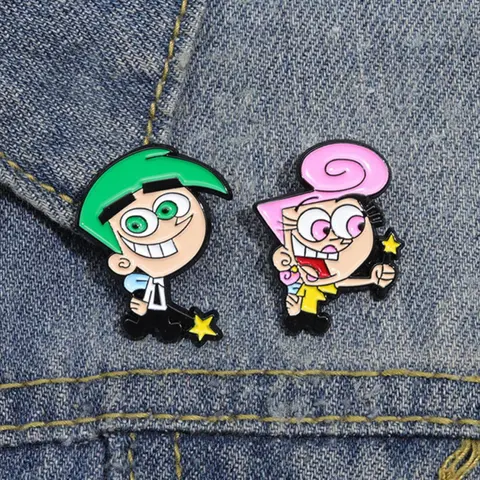 Cartoon Character Design Brooch, Cute Friendship Enamel Pin for Backpacks, Jeans, Scarves, Hats Decoration, Durable Metal Pins, Fashion Accessories for Women & Men, Flower Brooch Pin, Alloy Brooch Pin