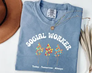 Retro Social Work Shirt, Social Worker Tee, Social Worker Shirt, School Social Worker, Counselor t-shirt , Social Worker Gift, School Counselor Fabric Top
