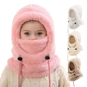 Cozy Winter Balaclava & Scarf Hat Set – Thick Plush Fleece, Windproof & Coldproof Thermal Mask for Women, Soft & Stylish Cold Weather Gear for Outdoor Travel, Skiing, Commuting & Daily Wear