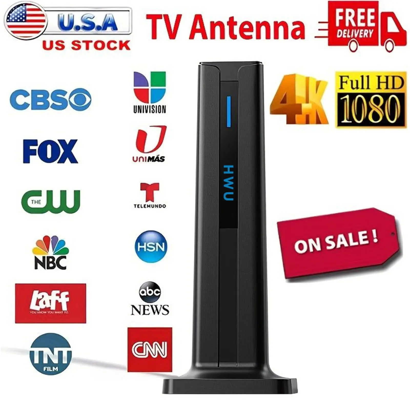 Indoor Digital TV Antenna, 360° Signal Reception, Ideal for Smart & Old TVs, Audio & Video Accessory Indoor Digital TV Antenna, 360° Signal Reception, Ideal for Smart & Old TVs, Audio & Video Accessory