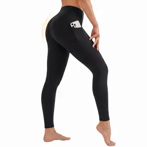 Yvette UltraSculpt High Waisted Tummy Control Pocket Shaping Training Leggings E110687A08AS All Seasons 4-Way Stretch