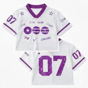 Custom Arirang 2026 Crop Top Mesh Jersey – K-Pop World Tour Concert Outfit, “We Are Back 2026” Shirt, Army Fan Gift