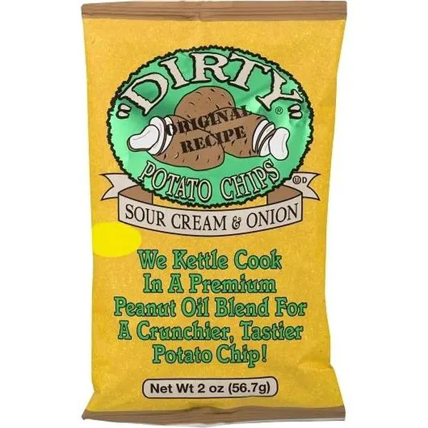 DOTDirty Kettle Potato Chips Sour Cream Onion 2oz 24 ct