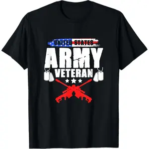 Y2K Summer Viral Print Oversized Graphic Vintage Unisex TeeUnited States Army Veteran Military Soldier Memorial Day T-Shirt