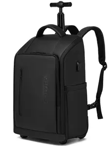 Rolling Backpack With/without Uab Port, Waterproof Backpack with Wheels for Business Commuter, Carry on Backpack, Fit 15.6/17 Inch Laptop, Large Capacity Travel Bags, National Day Offers