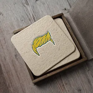 TrumpMas Costers Set of 6 Various Design Cork Coasters for Table Settings Unique Diverse Designs Ideal for Multiple Occasions Americana