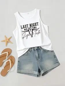 Country Music Shirt for Festivals, Sleeveless Loose-Fitting Tank Top, Perfect for Country Thunder and Rodeo Events