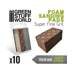 Green Stuff World for Models and Miniatures Foam Sanding Pads 2500 grit 10775
