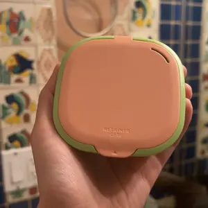 Portable Orthodontic Retainer Storage Box with Mirror, 1 Count Dental Braces Storage Case, Dental Care Product Organizer for Home & Travel