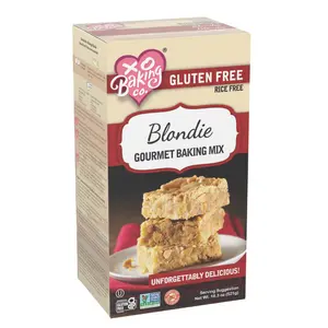 XO Baking Co. Gluten Free Rice Free Dairy Free Non GMO Blondie Mix Gourmet Baking Mix for Decadent Treats