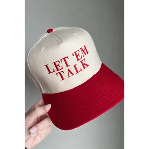 Let Them Talk Embroidered Baseball Cap