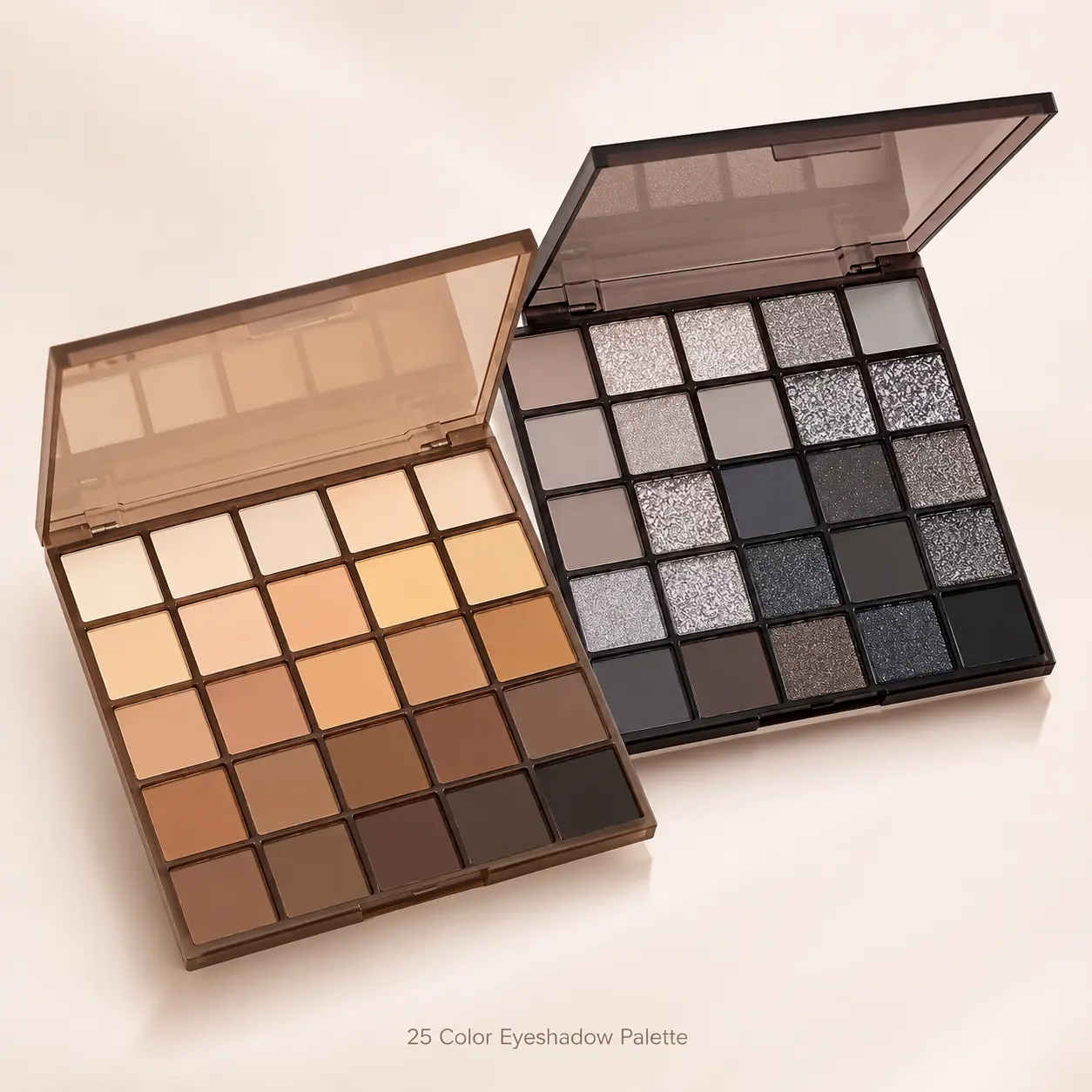 25 Color Eyeshadow Palette, Blendable Cosmetic Eye Makeup for Beginners with Matte, Shimmer & Glitter Finishes for Natural, Daily & Evening Looks, Beauty Products