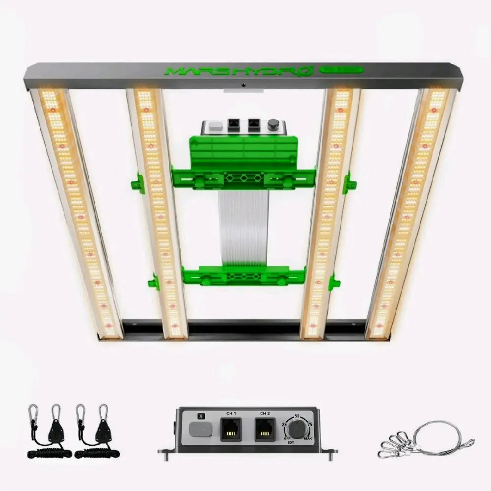 Mars Hydro Smart Dimmable FC-E3000 Bridgelux 300W Full Spectrum LED Grow Light for Indoor Plants.
