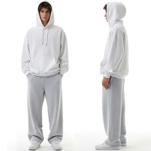 Men's Heavyweight Baggy Sweatpants Wide Leg Fleece Jogger Pants