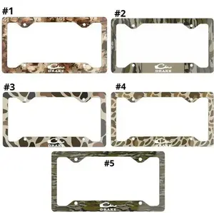 [SALE 50%] Drake Bottomland Camo Metal License Plate Frame Truck Car Tags 12 x 6 100 Aluminum Car Decor Gift Ca