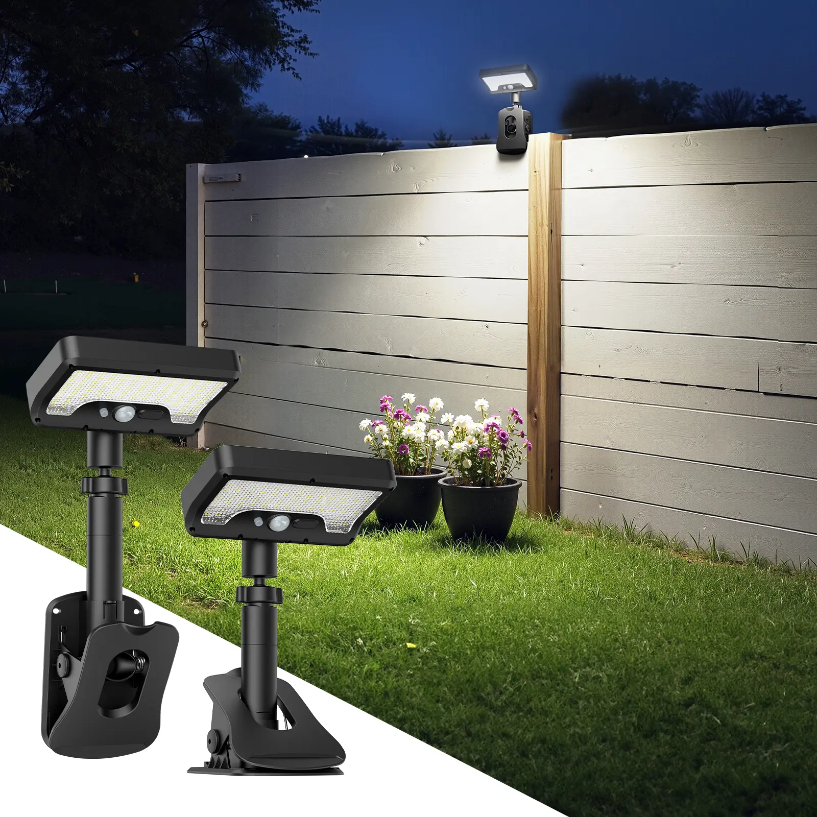 2pcs 360° Cool White Light