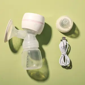 Rechargeable Electric Breast Pump with 180ML Bottle and Nipple, Portable Design for Convenient Use, Ideal for New Mothers