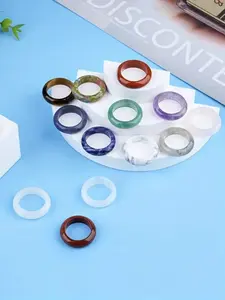 Elegant Crystal Ring Set, Quartz/rose Quartz/tiger Eye Jewelry Gift Box, Perfect for Love & Intimacy, Unique Present Idea, Bohemian Stackable Rings, Stacking Rings, Elegant Fashion Rings