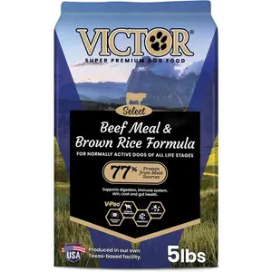 Super Premium Dog Food – Select Beef Meal & Brown Rice Formula for Immune and Gut Health – Gluten-Free Beef Meal Dry Dog Food for All Normally Active Dogs of All Life Stages, 5 lbs