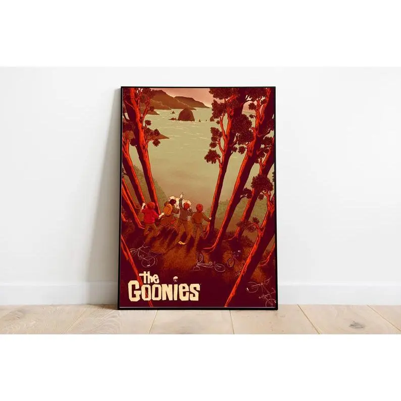 The Goonies Poster - Richard Donner - Vintage Retro Art Print - Wall Art Print - Minimalist Movie Poster - Custom Poster - Home Decor - Gift