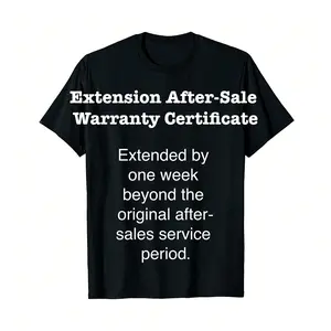 Trendy T-Shirt After-Sale Warranty Certificate PLK0097