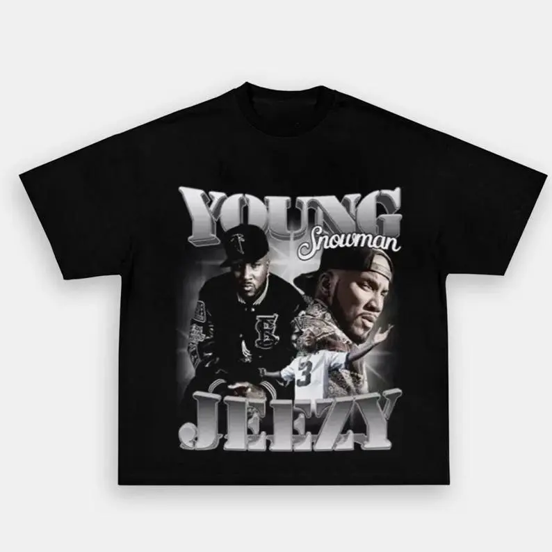 Young Jeezy Thug Motivation 101 Vintage Hip Hop Graphic Unisex T Shirt Trap Or Die Southern Rap Fan Collection H5646