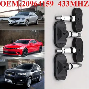 1Pcs/4Pcs OEM#20964159 #433MHZ TPMS/Tire Pressure Sensor For:#BUICK(ENCLAVE ENCORE-GX LACROSSE REGAL) #CADILLAC(ATS CT6 CTS ESCALADE SRX XT4 XT5 XT6) #CHEVROLET(BLAZER CAMARO CAPTIVE CRUZE IMPALA MALIBU SILVERADO TRAILBLAZER TRAX VOLT) #GMC #OPEL...