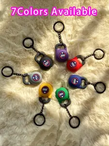 Creative Mini Rubber Fitness Hammer Design Keychain,Kettlebell Keychain,Kettlebell Pendant Charms Accessories Gym Sports Equipment Ketlletbell Keyring Ketllet bell Pendant for Backpack, Car, Phone, Bag Purse Accessories Cool Keychains
