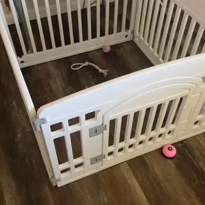 Dog Playpen with Door Puppy Playpen Dog Play Pen Indoors Pet Fence for Puppies Small Dogs Secure and Spacious Design