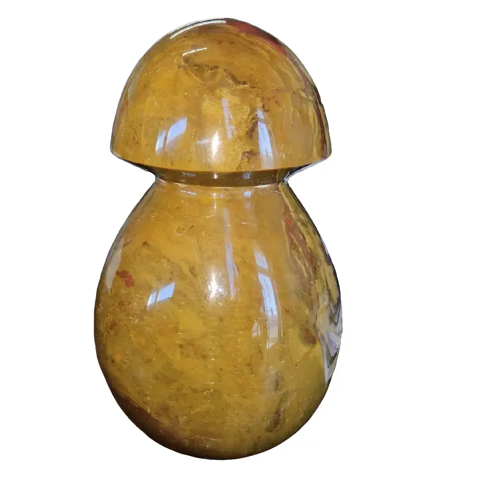 Polychrome Jasper Mushroom 6" - Vibrant Color Specimen with Unique Polychrome Appearance