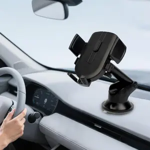 Universal Car Phone Mount, Adjustable 360 Rotation, Durable Suction Cup Design, Easy Installation, Fits Most Smartphones, Universal Smartphone Holder