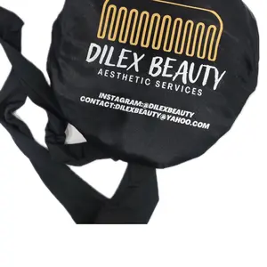 Dilex Bonnet - Black Aesthetic Services Bonnet with Gold Accents for Beauty Care