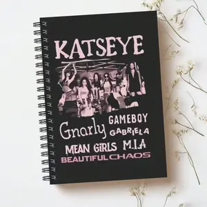 Katseye Women's Theme Coil Notebook A5, High-Quality Paper, Ideal for Writing & Note-Taking, Premium Stationery