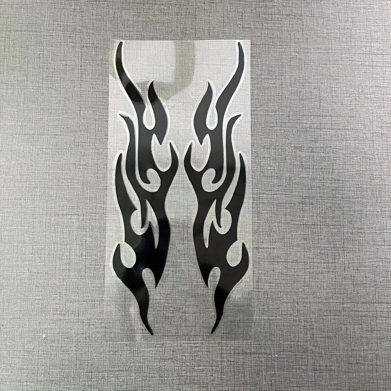 Car Sticker Modified Flame Car Stickers Bumper Hood Rearview Mirror Head Cover Stickers Cover Scratches Motorcycle Decals
