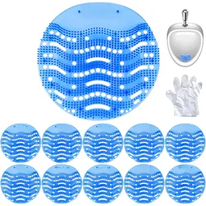 10 Packs Urinal Screens Deodorizer, Urinal Cake Anti-Splash&Odor Freshener - Ideal for Schools, Bathrooms, Restrooms, Office (10PACK)