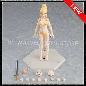 In Stock Figma EX-065 Darkness Swimsuit ver. Action Figure Anime Action Figures Ko Model Gifts Kids Toys