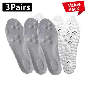4D Insoles - 4D Cloud Cushion Technology Insole, Super Soft Ultra Shock Absorption Comfort Insoles, 4D Sports Shoes Insoles, Acupoint Massage Insole for Foot