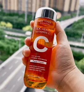 K-Beauty Vitamin C Toner – Brightening & Moisturizing with Citrus, Hyaluronic Acid & Niacinamide