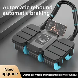 Abdominal roller with elbow support: a home fitness machine for training the abdomen, legs, and waist.