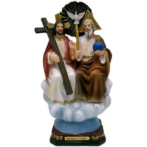 Santisima Trinidad 12" Inches Tall  25038-12 Santo Estatua St Holy Trinity Father Son and da Holy Spirit Brand New  Dove Jesus Religious Decor