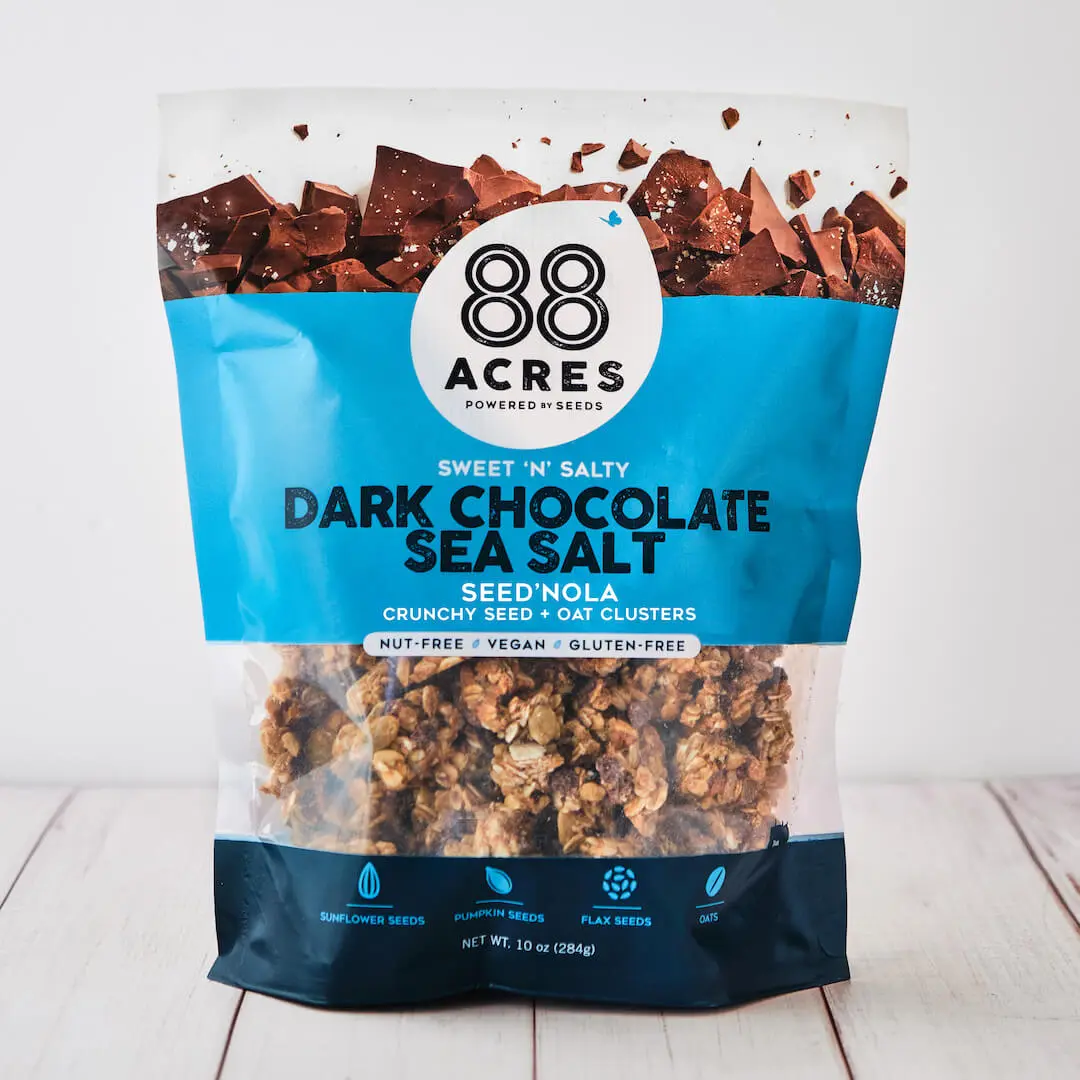 Dark Chocolate Sea Salt Seed’nola – 10 oz Bag, Crunchy Seed and Oat Clusters with Chocolate Chips & Sea Salt Flakes, Allergen-Free, Plant-Based, Gluten-Free Snack or Yogurt Topper