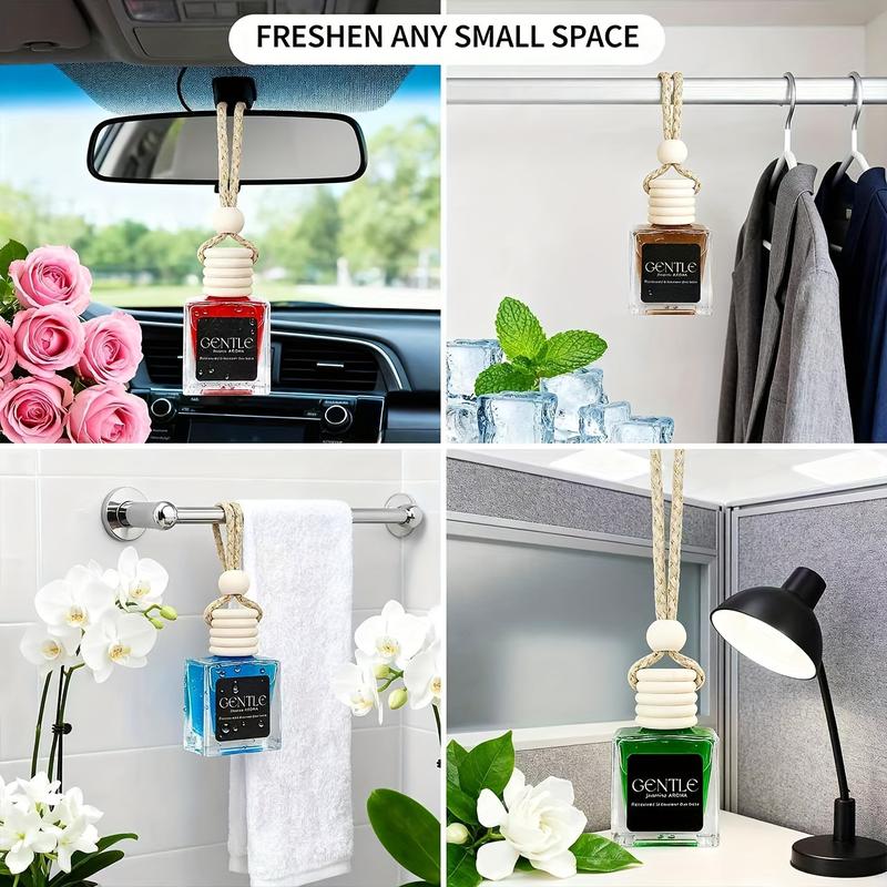 5 Bottles Premium Car Air Freshener - Upgraded Scented Hanging Diffuser with Long Lasting Fragrance | Variety of Scents for Car, Office & Home | Perfect Gift Set for Men & Women - Christmas, Birthday, Valentine‘s Day Gifts